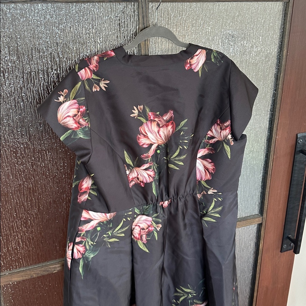 Sachin + Babi Marta Floral Print Belted Satin Gown in size 18W NWT - Picture 14 of 16